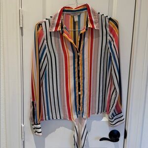 Banana Republic Colorful Striped Blouse